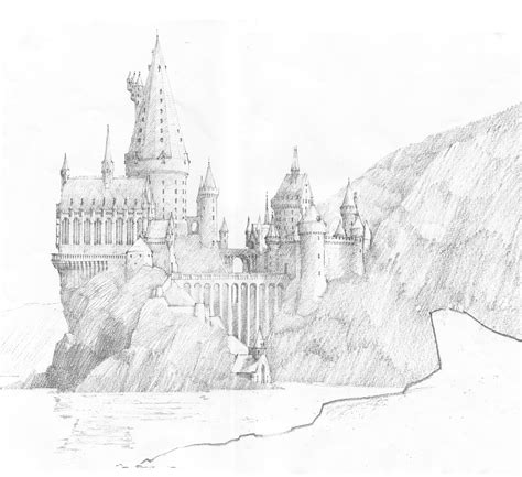 Hogwarts Sketch at PaintingValley.com | Explore collection of Hogwarts ...