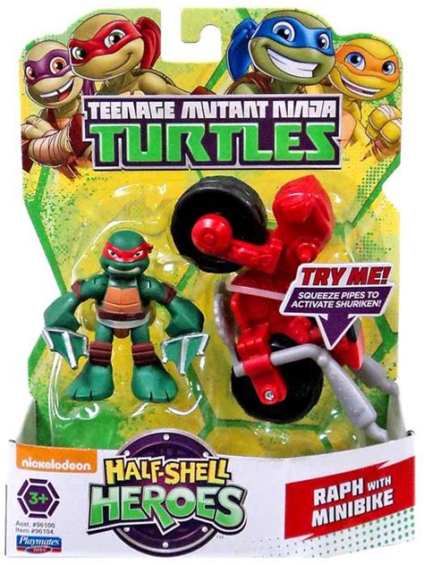 Teenage Mutant Ninja Turtles TMNT Half Shell Heroes Raphael 2.5 Action ...