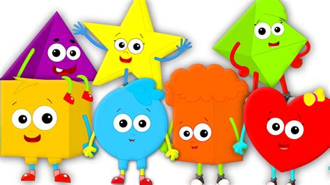 The Shapes song | Nursery Rhymes | Learn Shapes | Kids songs - YouTube