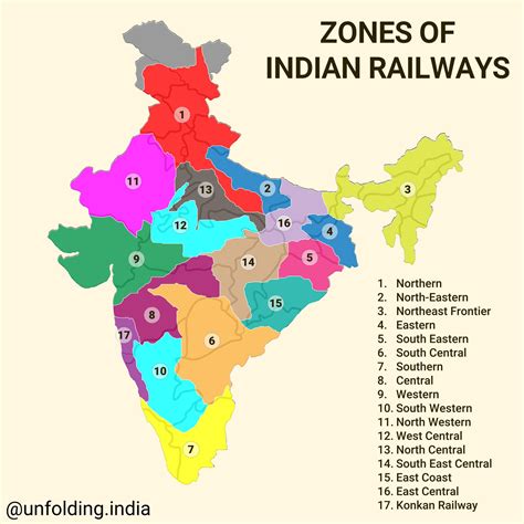 Unfolding India - Indian Railways is divided into 16 zones...