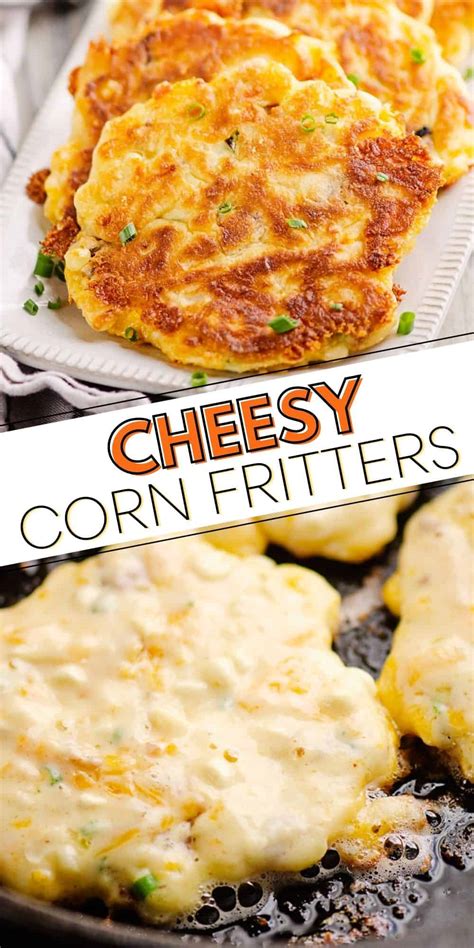 Cheesy Corn Fritters