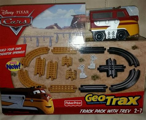 FISHER PRICE DISNEY PIXAR CARS GEOTRAX TRACK PACK WITH TREV NEW IN BOX ...