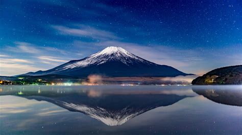 2048x1152 Mount Fuji Night Reflections 2048x1152 Resolution HD 4k ...