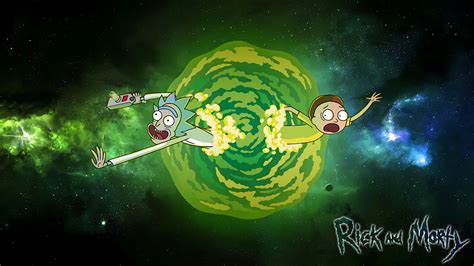 [3840×2160] Rick and Morty in a Portal – HD Wallpapers