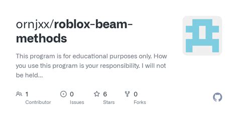 GitHub - ornjxx/roblox-beam-methods: This program is for educational ...