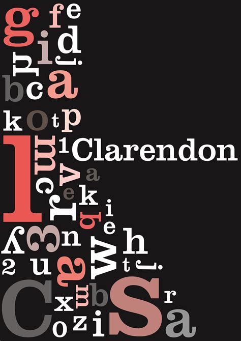 Clarendon typeface promo poster by imane benyecif (eigen werk | Poster ...