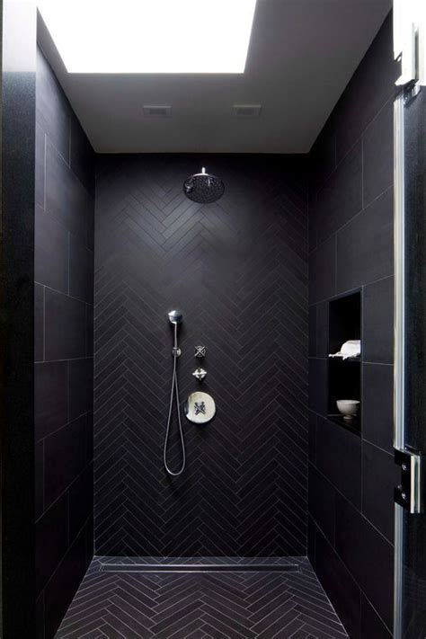 #Beautiful #black #Chloe #Dominik #Inspiration #Interiors #Rooms #shower #Tiled Mixing up the ...