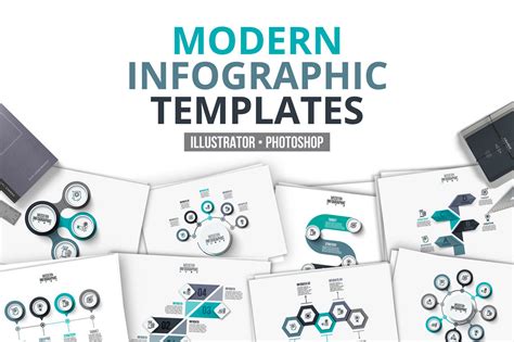 Modern infographic templates By Abert | TheHungryJPEG