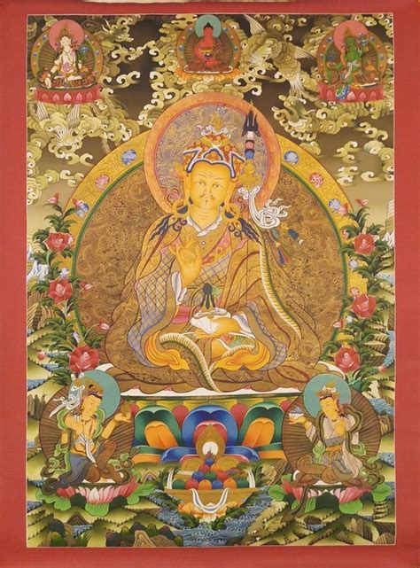 Padmasambhava Thangka - Big Wall Art for Home and Monasteries