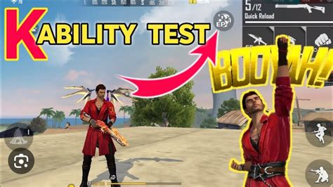 Free fire K character ability check | #freefire | #gaming | K character ...