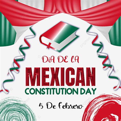 Mexican Constitution Day With 3d Flag And Book, Mexican Constitution ...