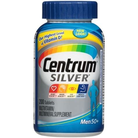 Centrum® Silver® Men 50+ Multivitamin Dietary Supplement Tablets - 200ct : Target