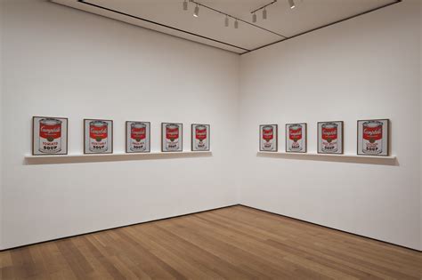 Installation view of the exhibition "Andy Warhol: Campbell's Soup Cans ...