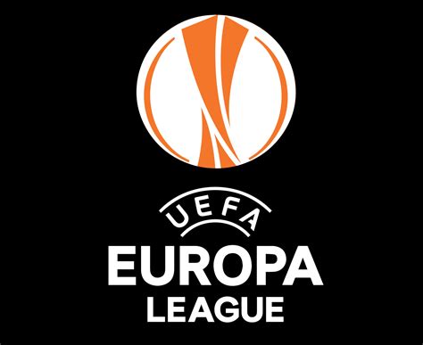 Europa League Logo Symbol White And Orange Design football Vector ...