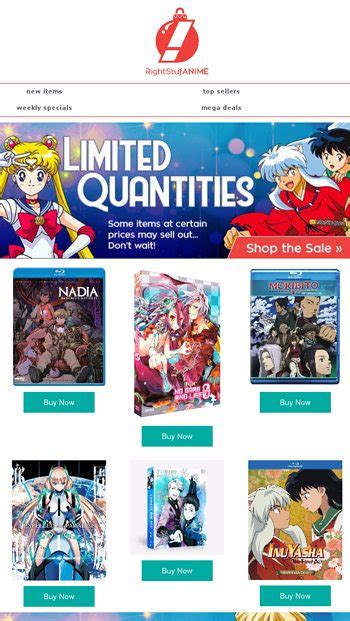 Limited Quantity Alert 🚨 - Right Stuf Anime Email Archive