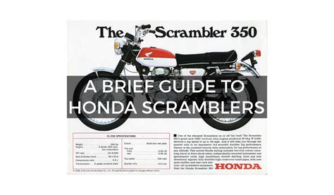 A Brief Guide To Honda Scramblers - UPDATED FOR 2019