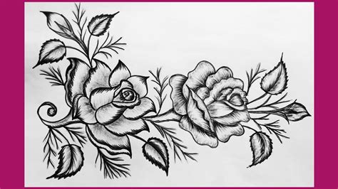 Rose Design Drawing