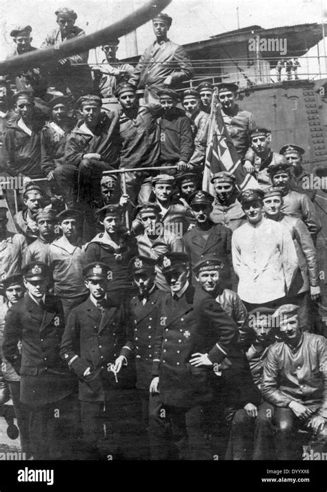 German submarine crew, 1918 Stock Photo - Alamy