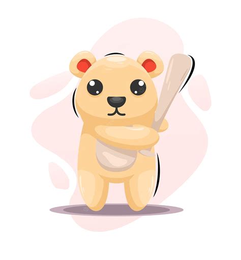 Premium Vector | Cute bear illustration logo design