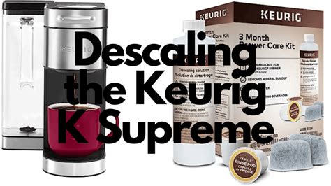 How to Descale K Supreme With Descaling Solution & Vinegar