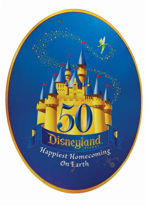 Disneyland 50th Anniversary Sign.