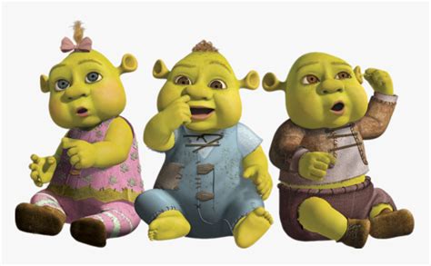 Shrek Baby Ogres Triplets - Shrek Children, HD Png Download , Transparent Png Image - PNGitem