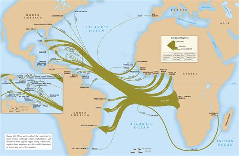 Atlantic Slave Trade Map | Time Zones Map World