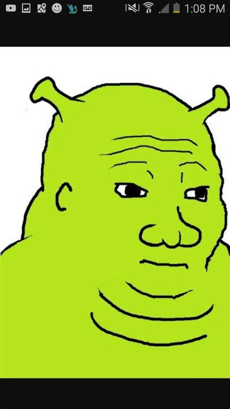 Shrek Meme Face Drawing