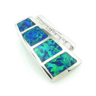 Australian Opal Silver Pendant