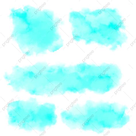 Paint Brush Splash White Transparent, Watercolor Blue Sky Paint Splash Brush, Watercolor Blue ...