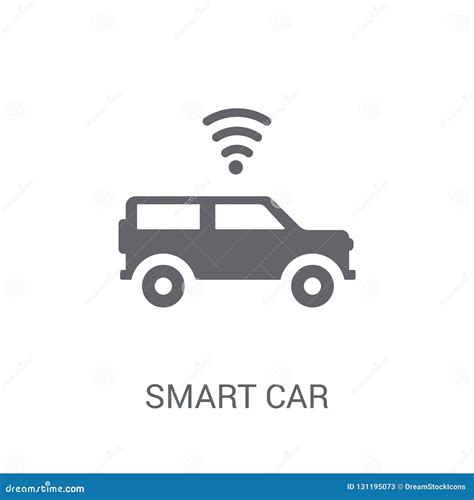 Smart Car Icon. Trendy Smart Car Logo Concept on White Background from Smarthome Collection ...