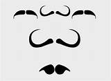 Mustache Coloring Pages For Kids sketch template