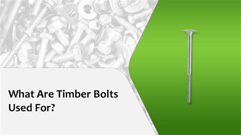 What Are Timber Bolts Used For - YouTube