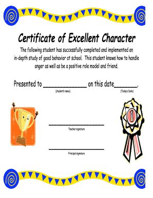 28 Printable Good Behavior Certificate Forms and Templates - Fillable Samples in PDF, Word to ...