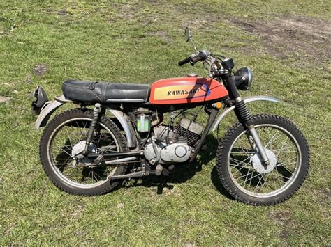 Find & Bid On 1971 Kawasaki 100 Dirt Bike with 1,246 M - Now For Sale ...