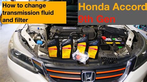 How to change transmission fluid and filter on Honda Accord 9th Gen - YouTube