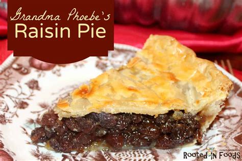 Raisin Pie - Rooted in Foods