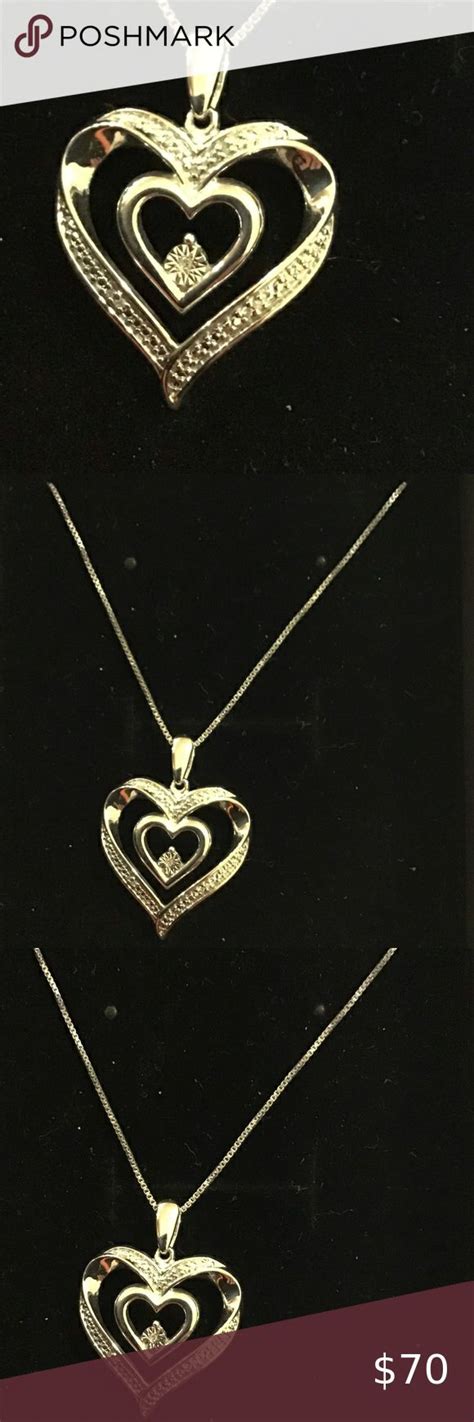 Kay Jewelers heart diamond accent 18 inch necklace | Kay jewelers ...