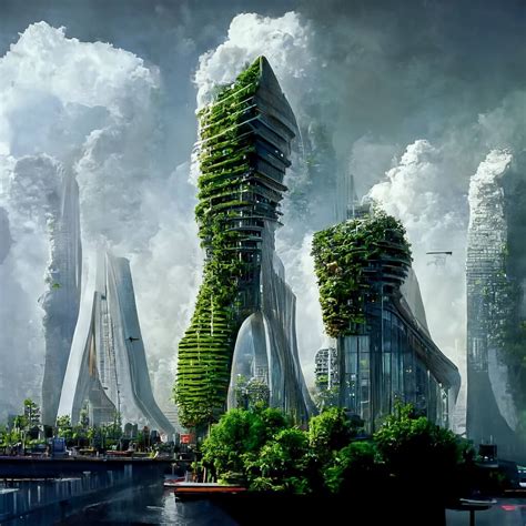 AI-generated Future Cities by Manas Bhat|Futuristic