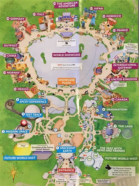 PHOTOS: Updated Guidemap of Epcot