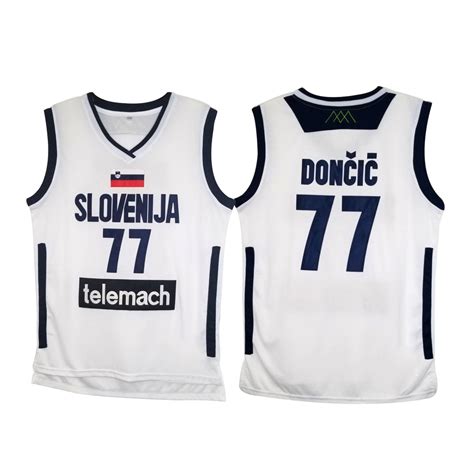 Luka Doncic Slovenia Euro 77 Basketball Jersey – JerseyHouse