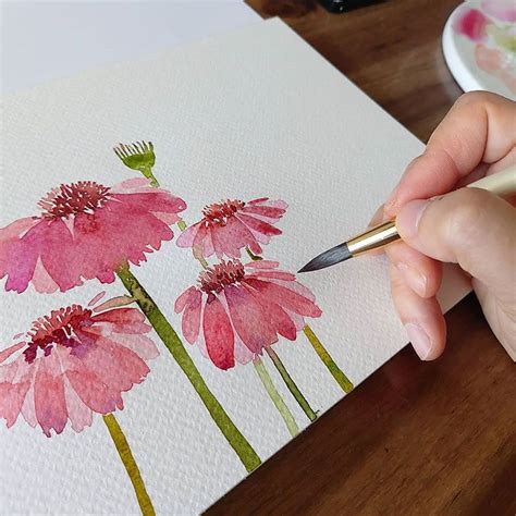 30 Watercolor Flower Painting Ideas for Beginners - Beautiful Dawn ...