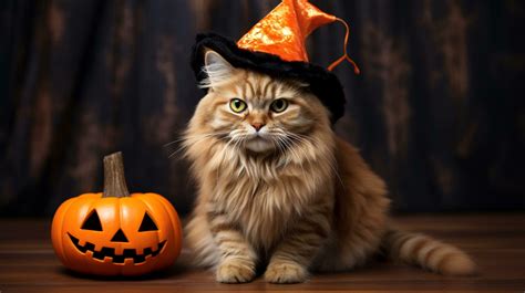 cat and pumpkin halloween themed background 26727470 Stock Photo at Vecteezy