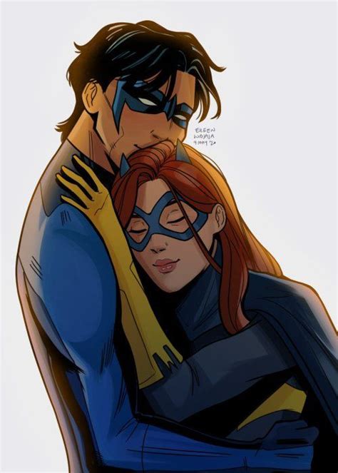 leendraws: twitter commissions / dont repost my art anywhere | Nightwing and batgirl, Nightwing ...