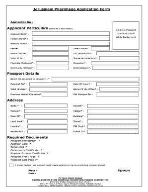 Fillable Online christianminorities ap nic Blank Israel Visa Application Form For Tour - Fill ...