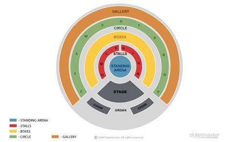 Royal Albert Hall London SW7 2AP Guide To Seating Plan