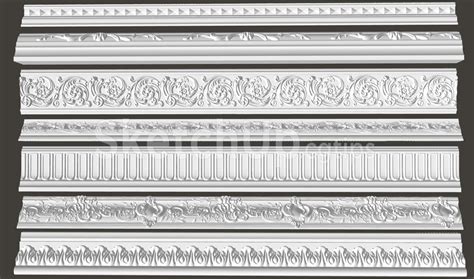 6583. Free Sketchup Decorative Plaster Models Download