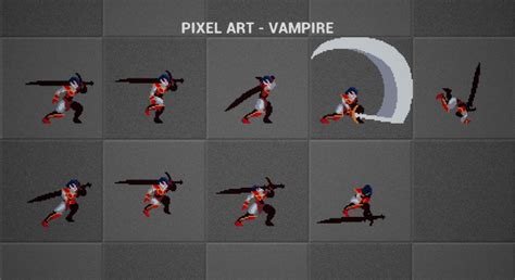 Pixel Art Vampire in 2D Assets - UE Marketplace