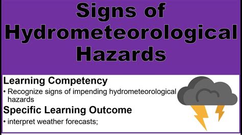 Signs of Hydrometeorological Phenomena/Hazards - YouTube