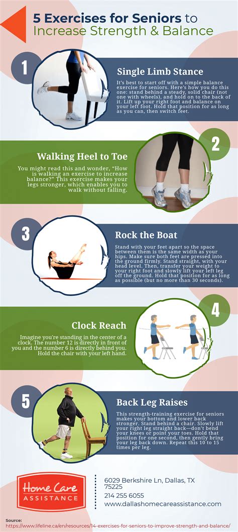 5 Strength & Balance Exercises for Seniors [Infographic]